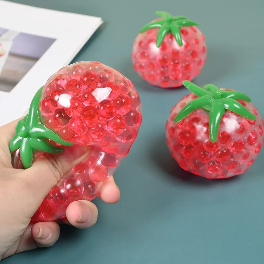 Squishy Tomato Squeeze Toy Stress Relief Fidget Sensory Toys for Adults Kids Slow Rebound Anxiety ADHD Autism Party Favors Gifts