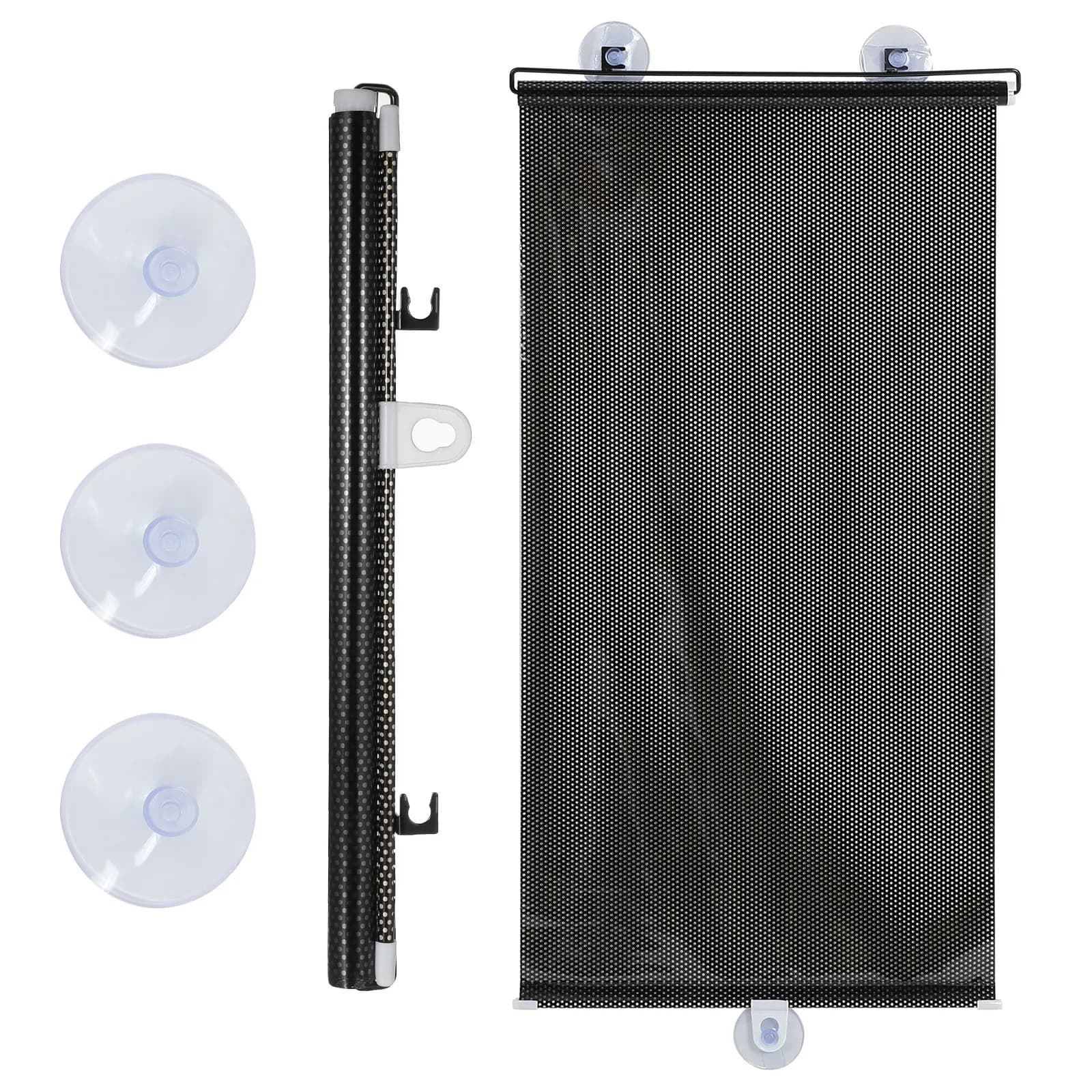 Tenda Parasole per Balcone con Ventose, Tapparelle Oscuranti Regolabili, Facili da Installare, Pellicola Parasole Protettiva per la Privacy