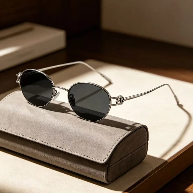 Fashion Retro Oval Metal Sunglasses Old Money Style UV400 Shades Luxury Eyewear for Women Sun Glasses Lentes De Sol Mujer