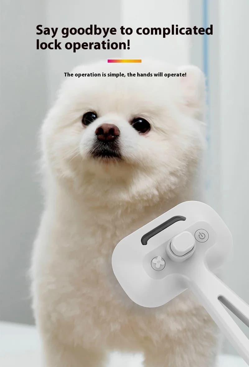 Spazzola ricaricabile per toelettatura animali domestici con massaggio spray Strumento per la rimozione dei peli di cani e gatti Pettine districante Slicker magico