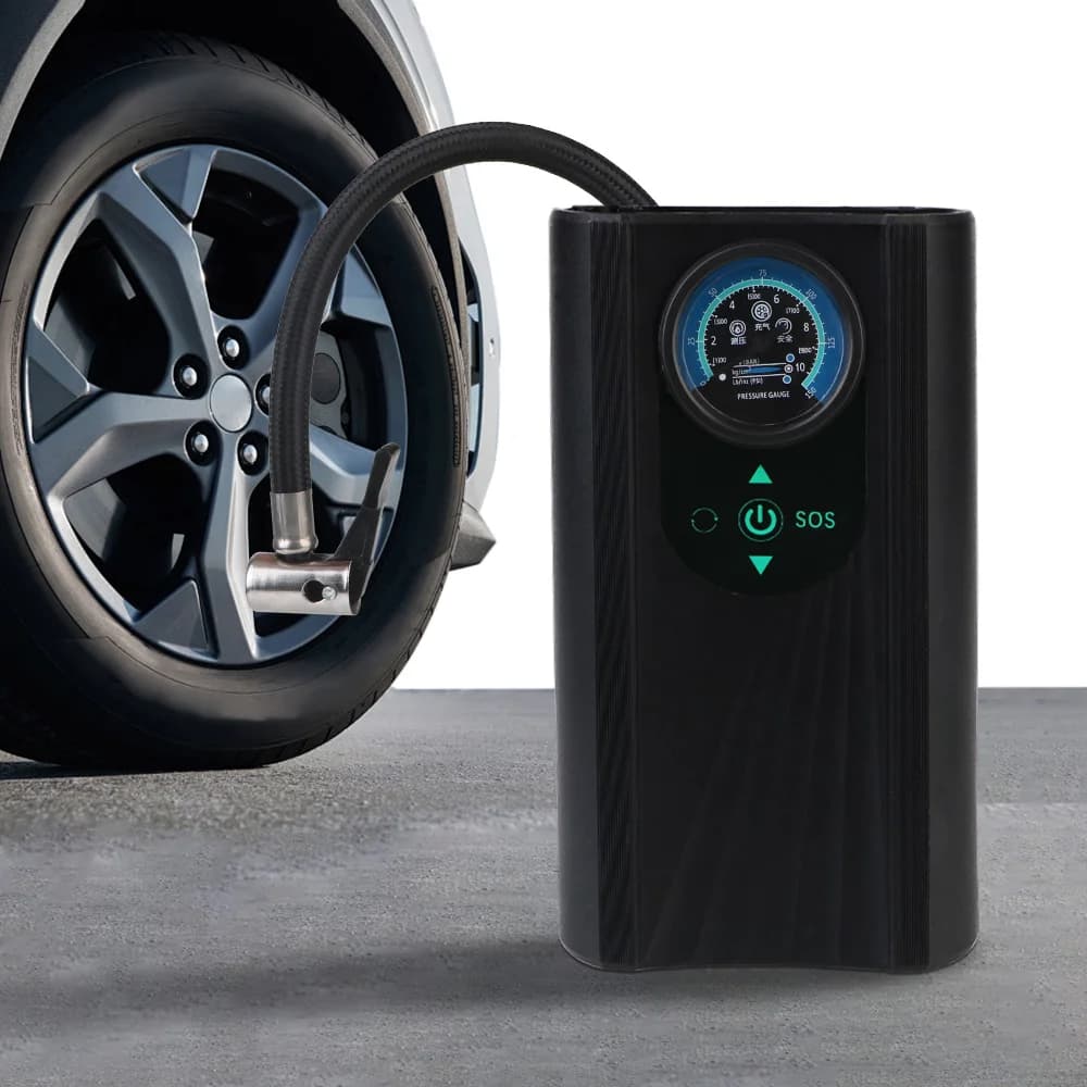 Per moto Auto bicicletta pompa ad aria portatile 12V compressore d'aria elettrico gonfiatore per pneumatici moto ad alta precisione gonfiaggio rapido