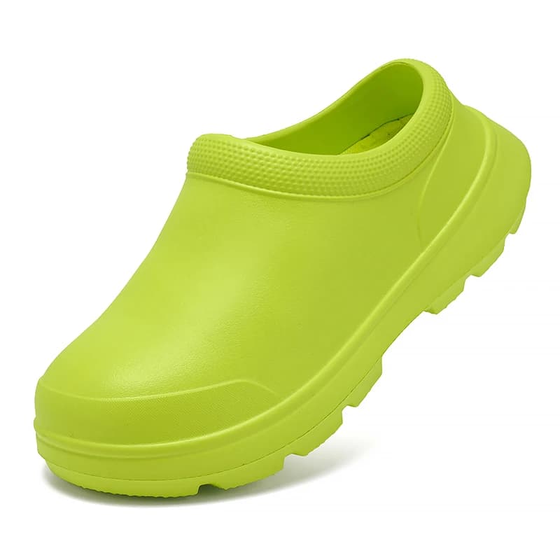 Unisex Outdoor Sandals, Beach Slippers, Women's Garden Shoes, EVA Material, Waterproof, Oil Resistant, Kitchen Shoes, Cloud Hole Sandals