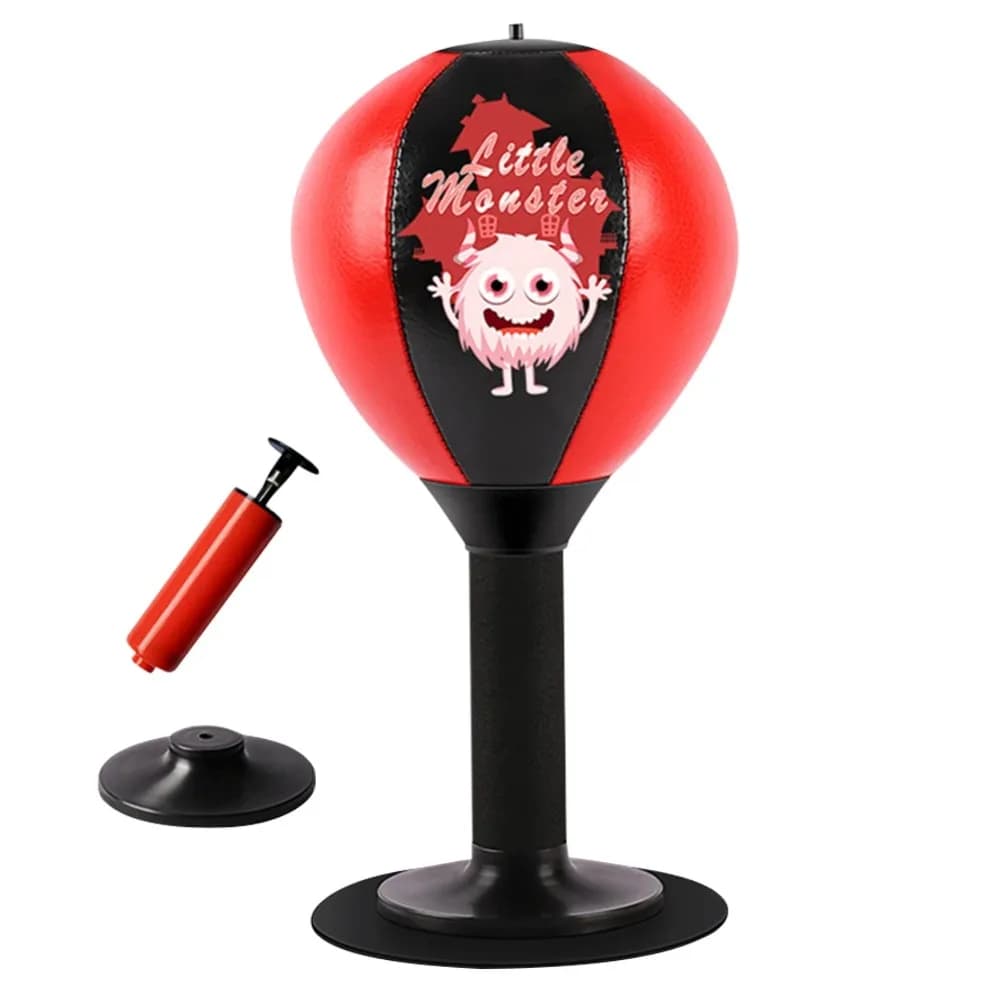 With Suction Cup Desktop Punching Bag Wall Mountable Inflatable Boxing Training Bag Physical Exercise Desk Mountable