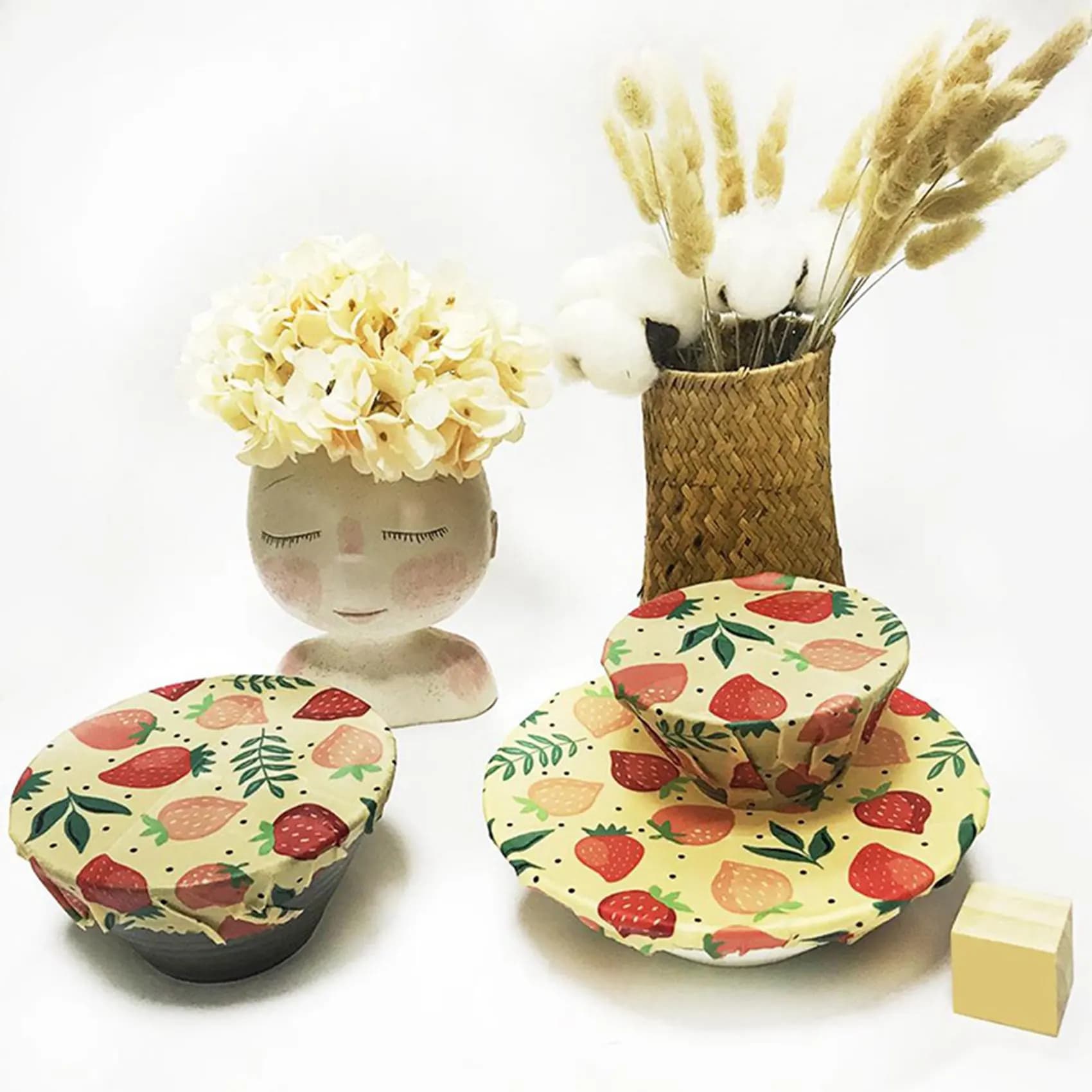ABSS-2Set Riutilizzabile Cera D'api Panno Wrap Cibo Borsa Fresca Coperchio Jungle Party Api Cera Wrap Per Sandwich Formaggio