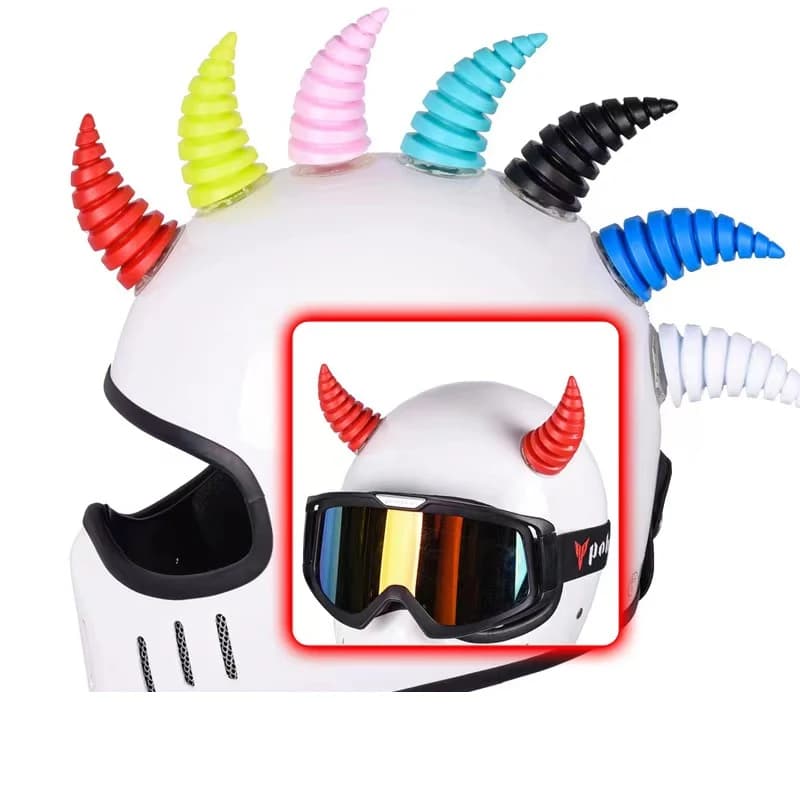 1 pair of motorcycle helmet decoration Scooter bike decoration motorcycle antennas for insects and demon horn styles available