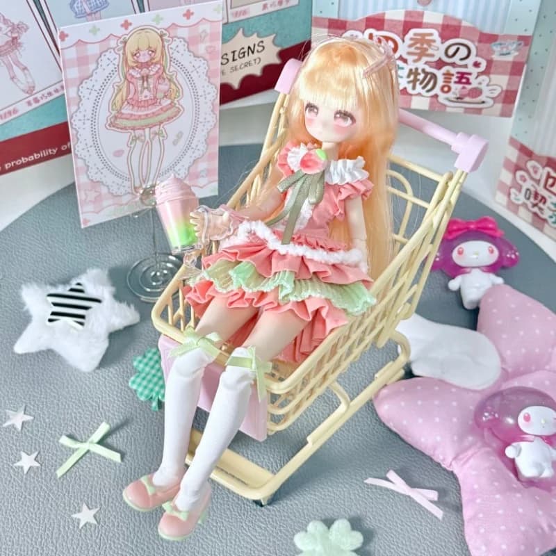 Momotale Four Seasons Tea Tales Series Bjd Blind Box Scatola misteriosa Caixa Caja Bambole Regalo Desktop Ornament Anime Figure Giocattoli Regali