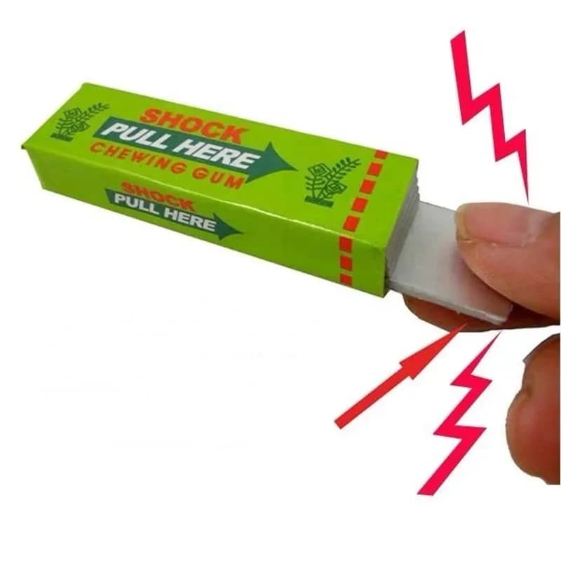 Electric Chewing Gomma with Shock, Playful Toy, Funny Gadget, Screen Gift, Funny Makeup