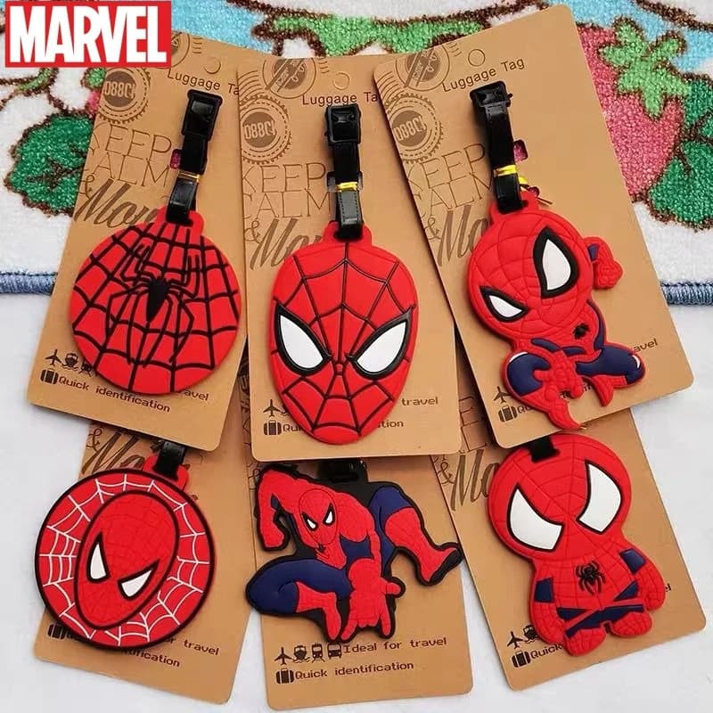 Creativo Marvel Spiderman Cool Anime Cartoon Design Etichetta per bagagli portatile alla moda unisex per l'imbarco e i bagagli a quadri