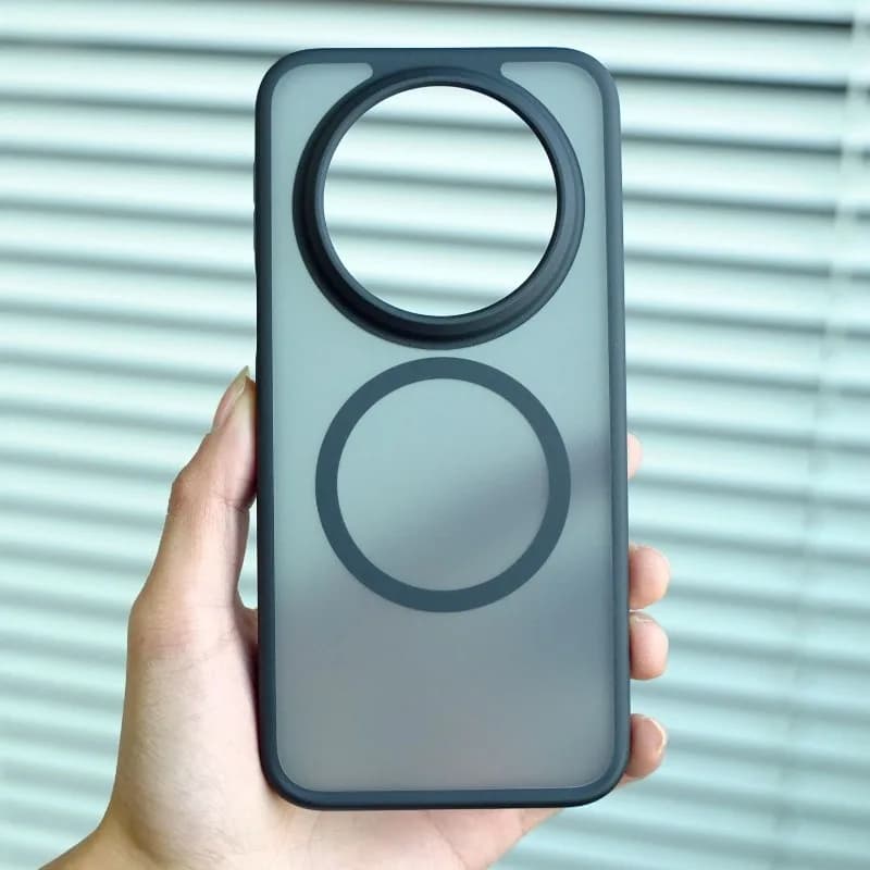 Case For Huawei Mate 80 Pro Stylish Solid Color Magnetic Frosted Silicone Acrylic Cover For Mate80 Pro Shockproof Bumper Funda