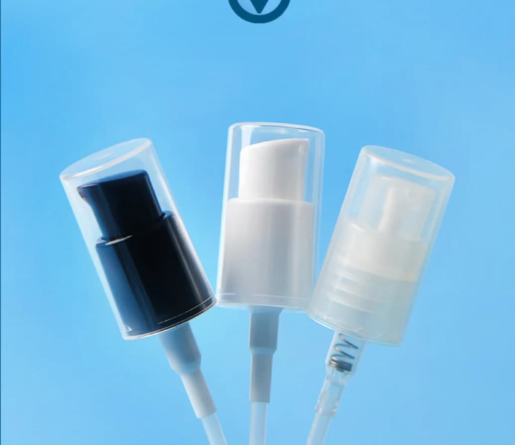 18/410 white/black/clear lotion press pump plastic glass bottle serum lotion foundation recovery skin care cometic packing