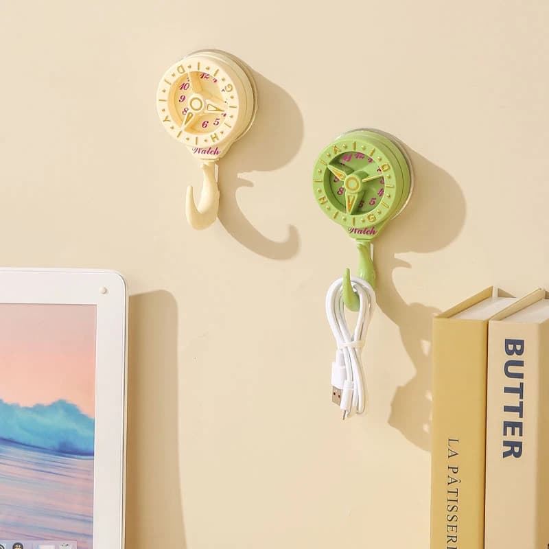 Household Dopamine Suction Cup Hook, No Punching, Cute Student Dormitory Adhesive Hook, Kitchen And Bathroom Available