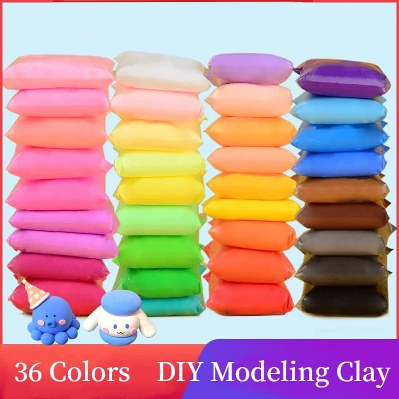 50 g/borsa argilla polimerica secca all'aria che modella argilla plastilina giocattolo melma soffice materiale artigianale giocattolo di argilla per bambini per bambini