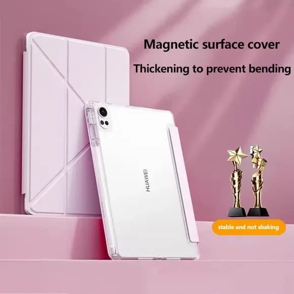 Nuova custodia tablet per Huawei MatePad SE 11 12.2 Air 12X2024 Air11.5 S Pro 11 10.8 13.2 10.4 Y-fold Stand Acrilico Pen Slot Cover