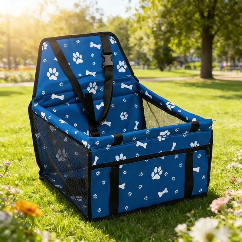 Cat and dog carrier, mat, pet box seat, pet bag, bed, mesh breathable car cushion,