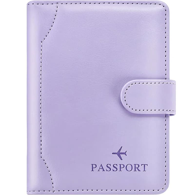 Porta Passaporto per Viaggi e Crociere, Custodia Portafoglio per Passaporto Donna Uomo Famiglia, Porta Documenti RFID da Viaggio