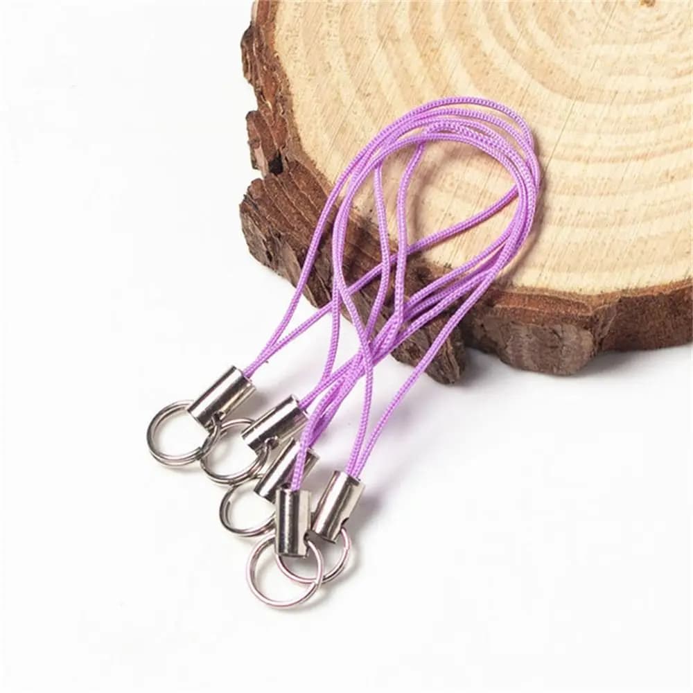 Ring Chain DIY Craft Polyester Cord Mobile Straps DIY Keyring Pendant Jump Ring Lanyard Rope Lanyard Strap Cord Keychains Cord