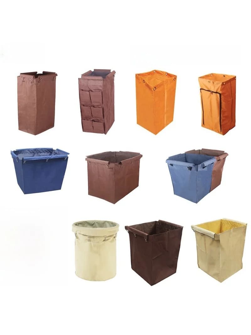 Borsa per biancheria da hotel in tela Oxford, carrello per la pulizia, borsa portaoggetti per il servizio di pulizia, borsa tote in tela ecologica per lavanderia e personale di pulizia