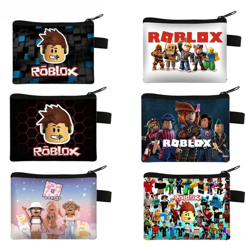 Nuovo Portamonete Robloxed, Portafoglio Kawaii a Forma di Cartone Animato, Borsa Portatile per Monete, Mini Portacarte Carino, Organizzatore per Chiavi, Regalo