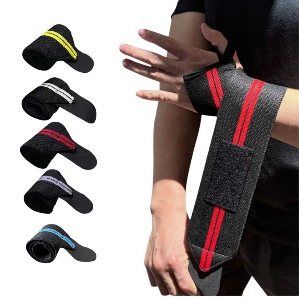 1Pcs Adjustable Wrist Straps Reusable Protective Wrist Strap Powerlifting Protective Gear Elastic Wristband Wrist Fixers Bands