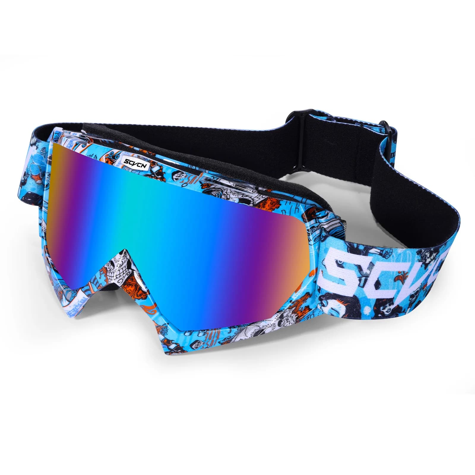 SCVCN Occhiali da moto Maschere da equitazione per moto Occhiali da sci UV400 Attrezzatura da corsa Occhiali Sport all'aria aperta Accessori per ciclismo
