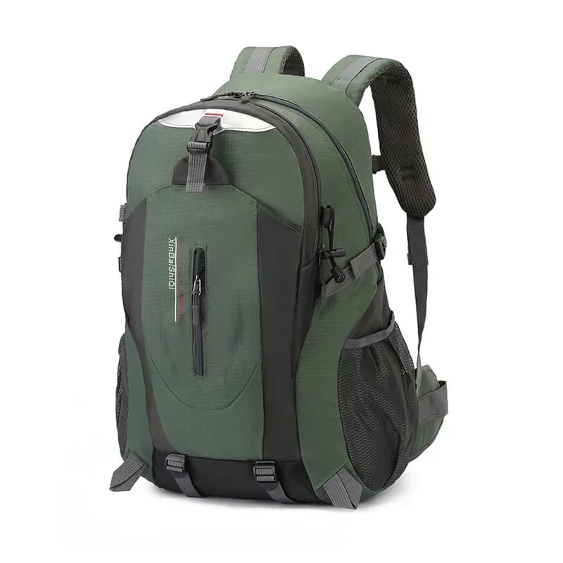backpack waist-protecting outdoor mountaineering bag with trekking pole holder, hiking, multifunctional camping bag