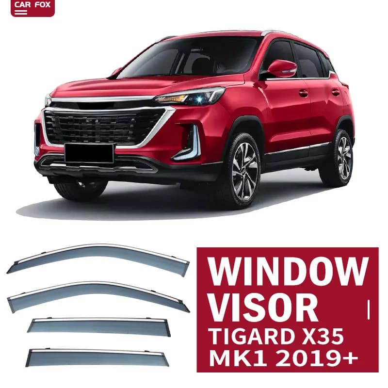 Per Tigard X35 2019 + Finestra di Automobile Visiera Tenda Shelter Parabrezza Finestrino Laterale Pioggia Parasole Accessori Auto Car Styling