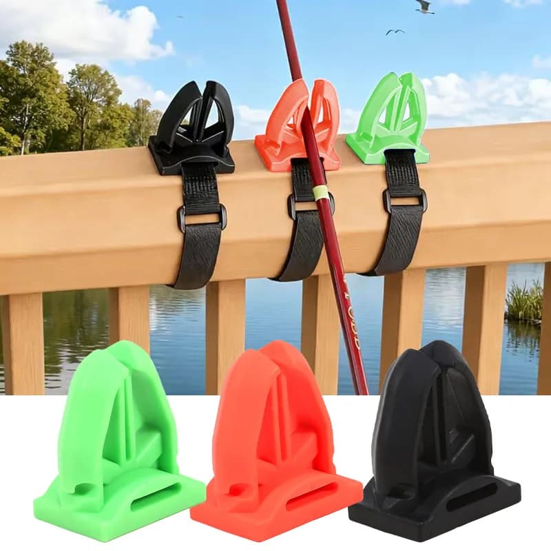 Supporto per Canna da Pesca a Forma di U, Portacanna Portatile per Fissaggio su Ringhiera di Barche da Pesca, per Canne da Mare e Canna da Pesca