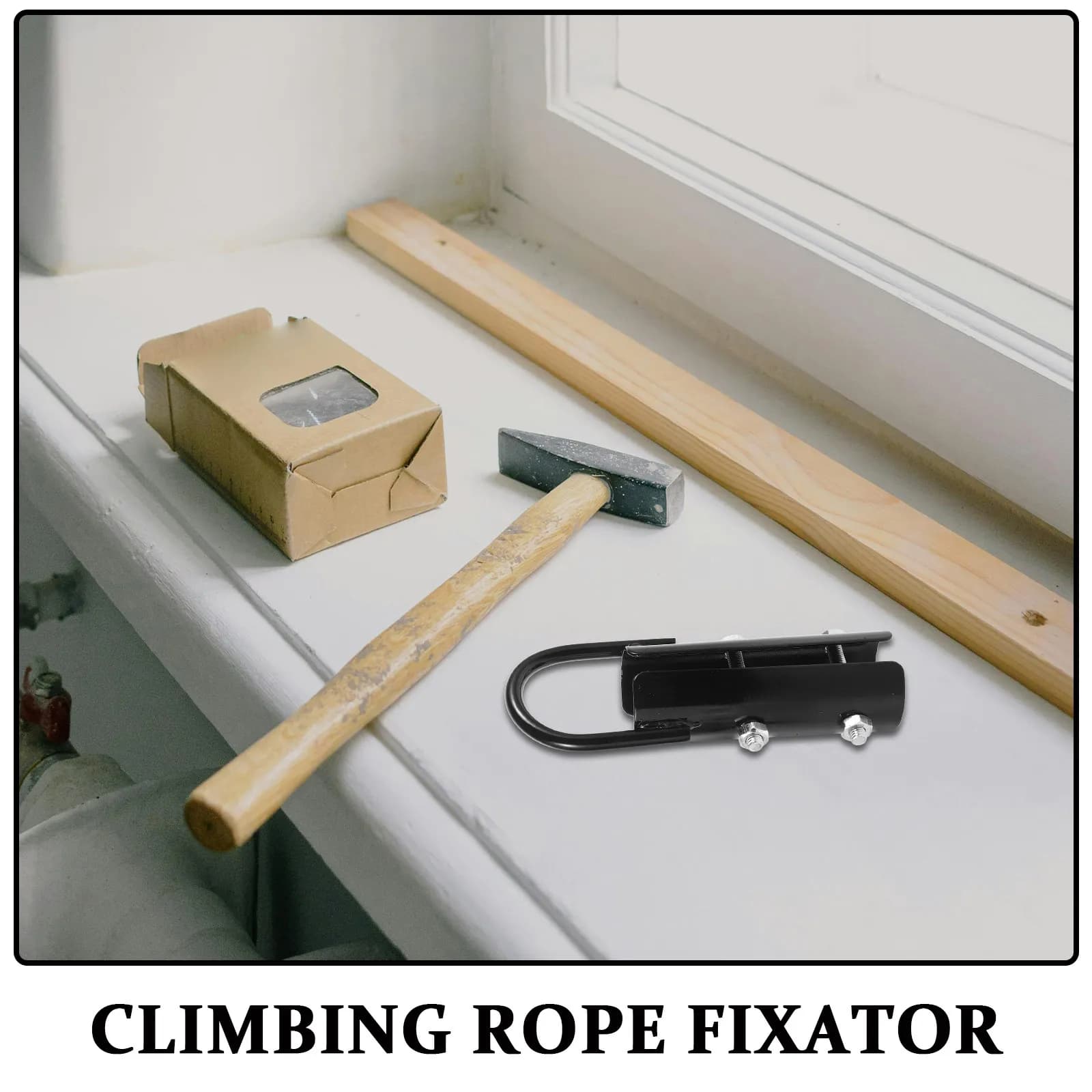 2 Piece Clamps for Arrampicata Corda 38mm, Fissaggio Fissaggio Sicuri for Training Equipment, Fissaggio Corda da Palestra e Fitness all'Aperto