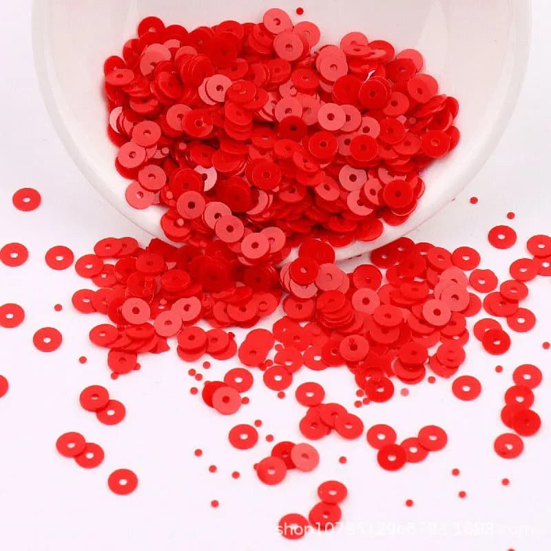 Paillettes fai da te 3mm 4mm 5mm 6mm 8mm 10mm Paillettes rotonde piatte in porcellana per accessori per scrapbooking in costume artigianale di nozze