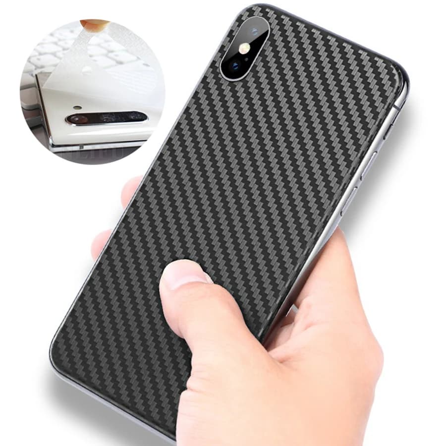 5 pezzi pellicola posteriore in fibra di carbonio a copertura totale per iPhone 11 12 13 14 15 Pro MAX mini Screen Protector iPhone 7 8 Plus SE XR X XS MAX