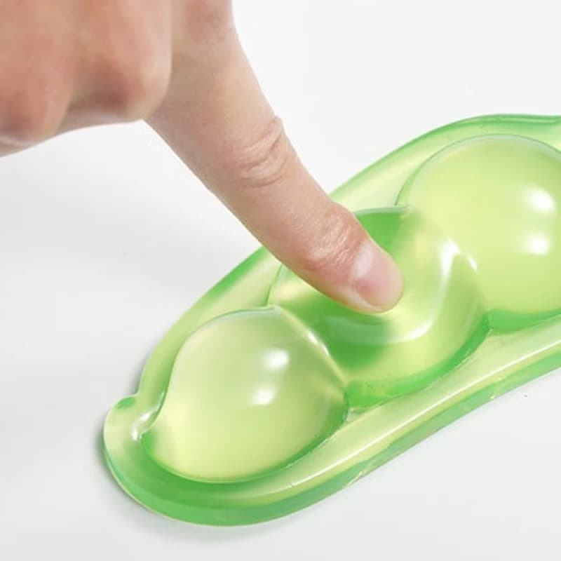 1Pc Creativo Decompressione Pisello Pod Trasparente Mouse Pad Poggiapolsi antiscivolo Anti-fatica Supporto per il polso Decorazione della scrivania da ufficio