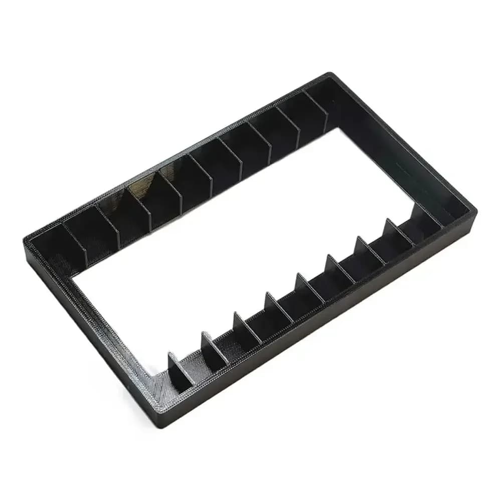 Scatola porta cassetta audio con chiusura magnetica a scomparsa e altezza di 3 pollici per la visualizzazione frontale del titolo e un facile accesso rapido