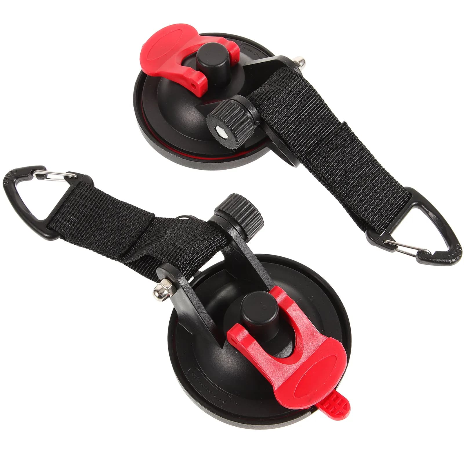 2 Pezzi Ganci a ventosa per finestrini auto, Ganci per tenda resistenti, Ganci portatili per campeggio all'aperto, Ventose stabili, Accessori da campeggio