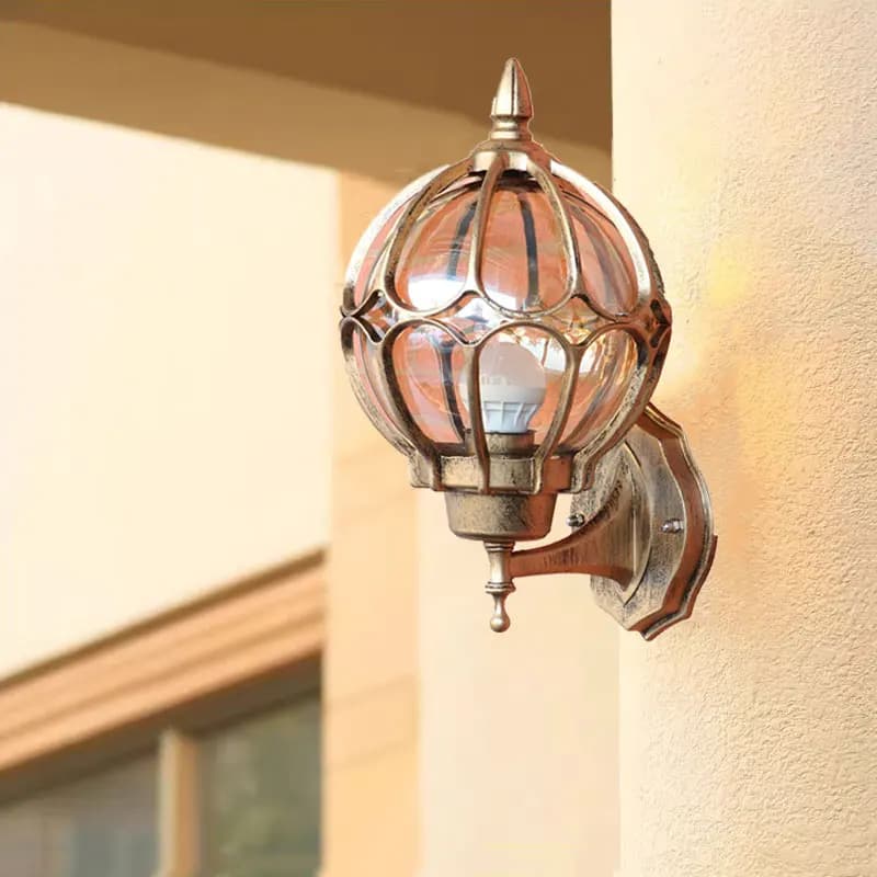 Lampada da parete per esterni retrò europea Villa Giardino Portico Parete Illuminazione impermeabile Cortile Corridoio Aisel Balcone E27 Luminair