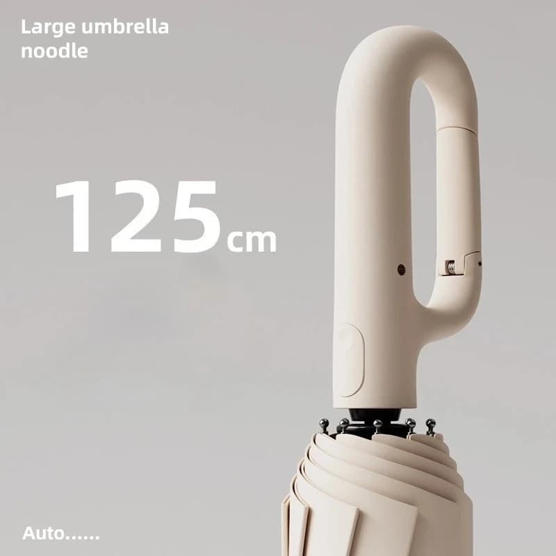 Extra Large Automatic Umbrella Wind Resistant Rainproof UV Protection Dual Purpose Reinforced Ring Buckle Compact Travel Umbrell