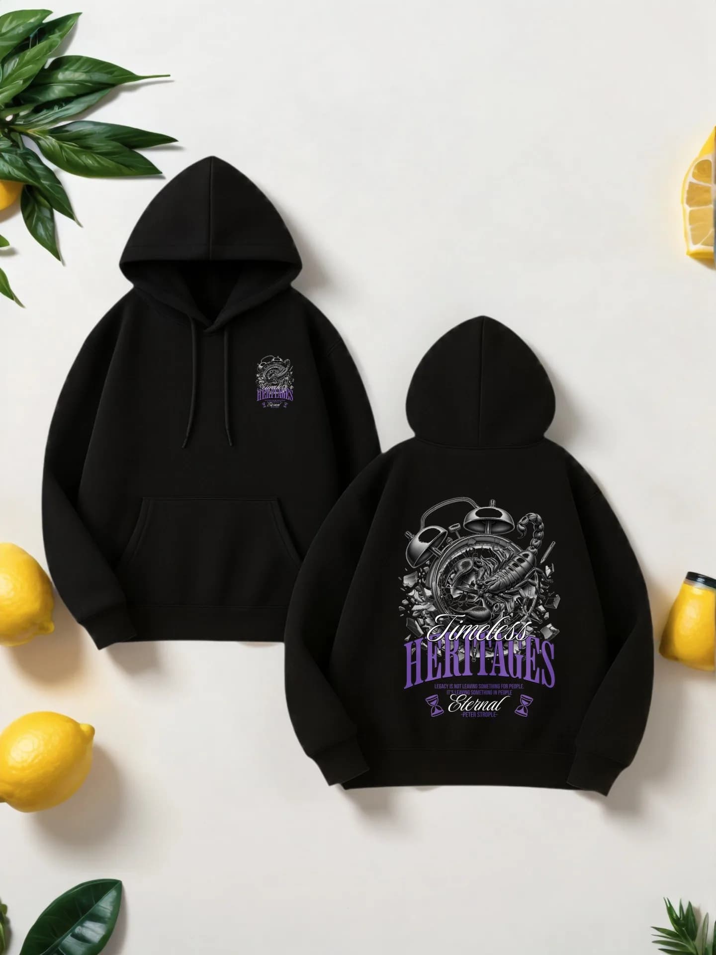 Felpa con cappuccio grafica da uomo, stile streetwear, foderata in pile, con stampa drago in stile cinese, da indossare tutti i giorni, per uomo