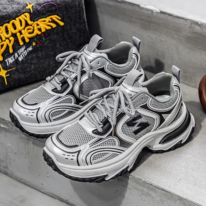 Men's Shoes Fashion Outdoor Casual Shoe Lace Up Platform Sneakers Comfort Running Shoes for Men Training Shoes Tenis Masculino