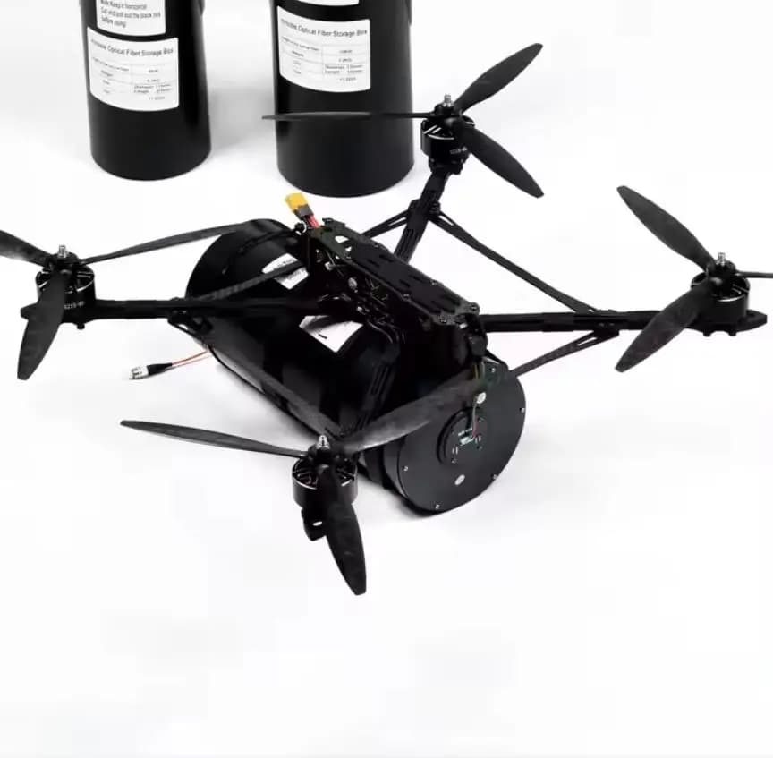 Modulo in fibra ottica Kit aria e terra Moduli di trasmissione video drone FPV Accessori 0,3 mm monomodale a lunga distanza