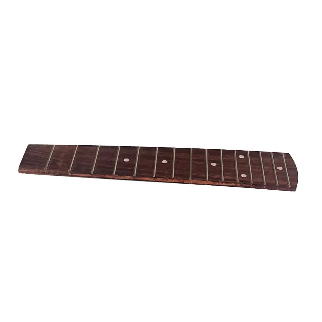 Tastiera per ukulele in palissandro Accessori di ricambio per tastiera a 15 tasti per parti del kit fai da te Uke da 21 pollici
