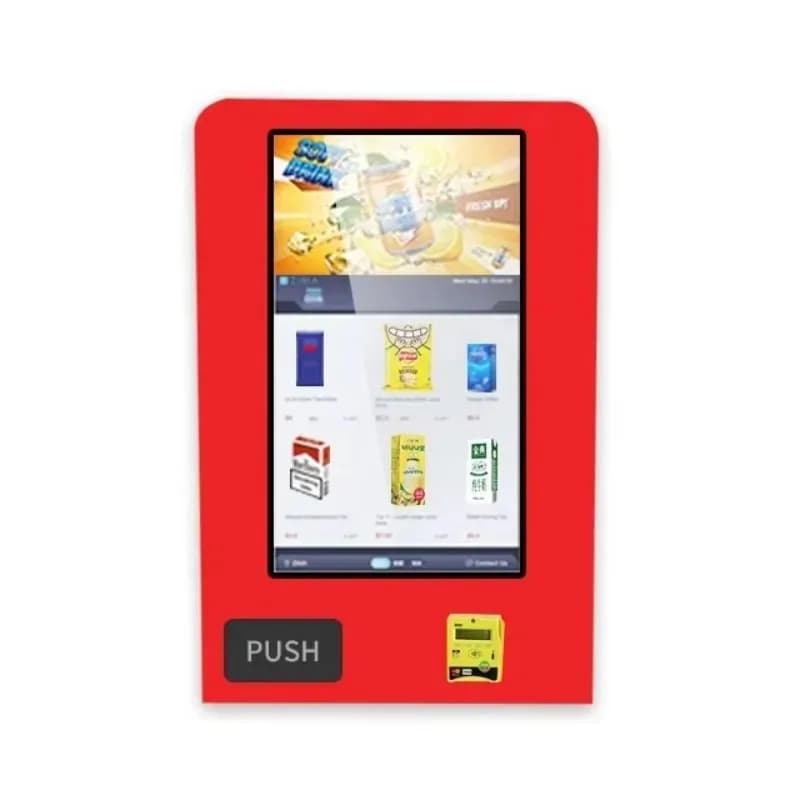 Distributore Automatico Self-Service 24H Best-Seller con Sistema di Pagamento e Nastro Trasportatore per Bevande e Snack