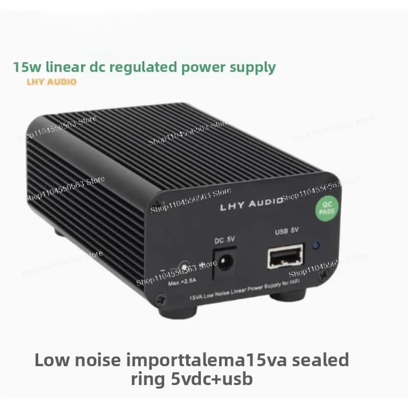 Alimentatore lineare a doppia uscita 5V 15W USB + porta Stabilizzato a basso rumore CAS/XMOS/Raspberry Pi HiFi DAC Trasporto digitale