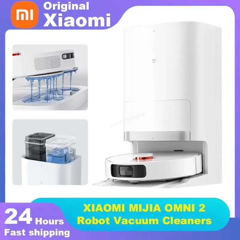 XIAOMI MIJIA Smart OMNI Robot 2 aspirapolvere collezione Mop autopulente Doc polvere vuota 75 giorni di immondizia continua Collec
