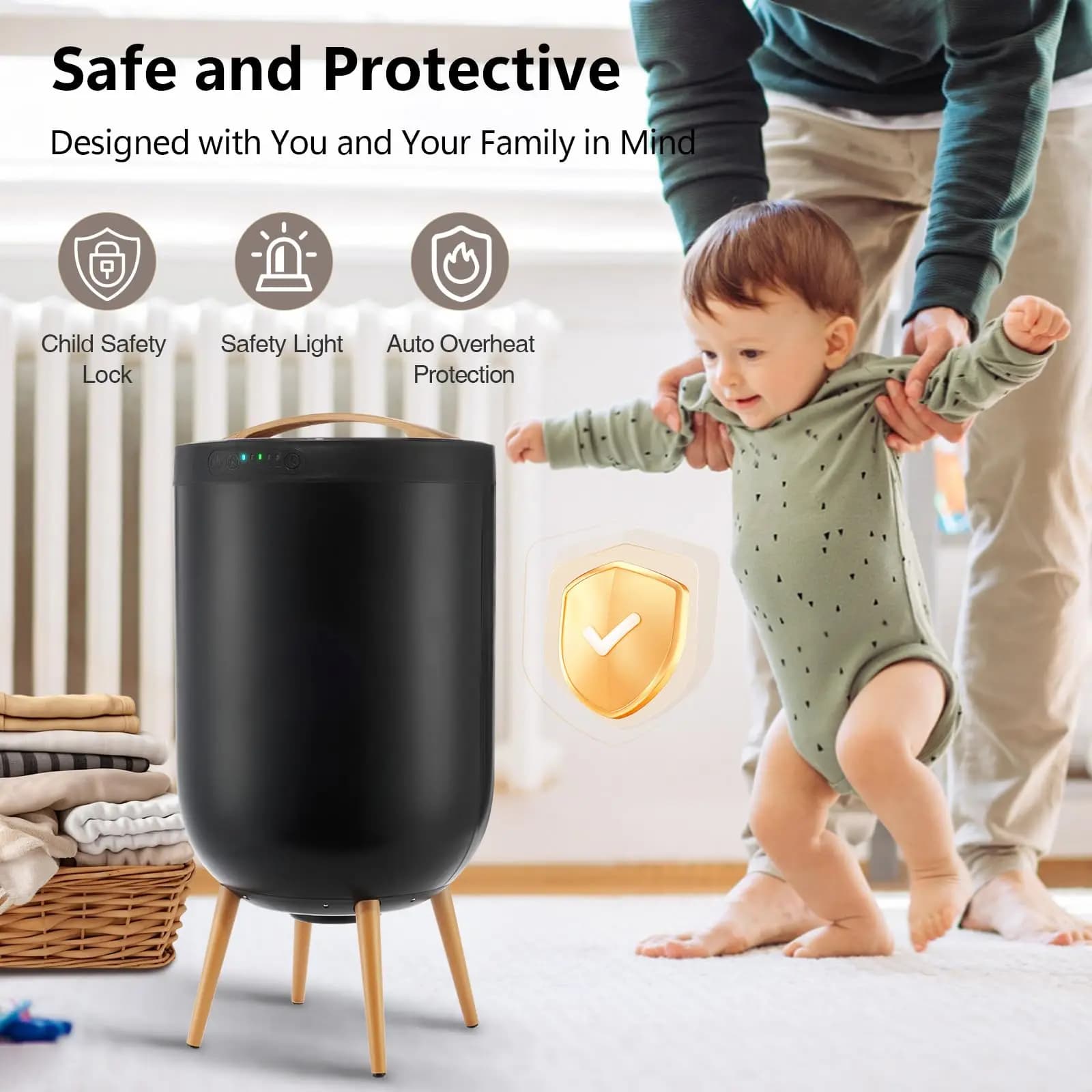 Secchio Scaldasalviette Personalizzabile da 20L, Altoparlante Bluetooth e Luce LED a Scritte, Display con Timer | Certificato ETL, Vendita Calda