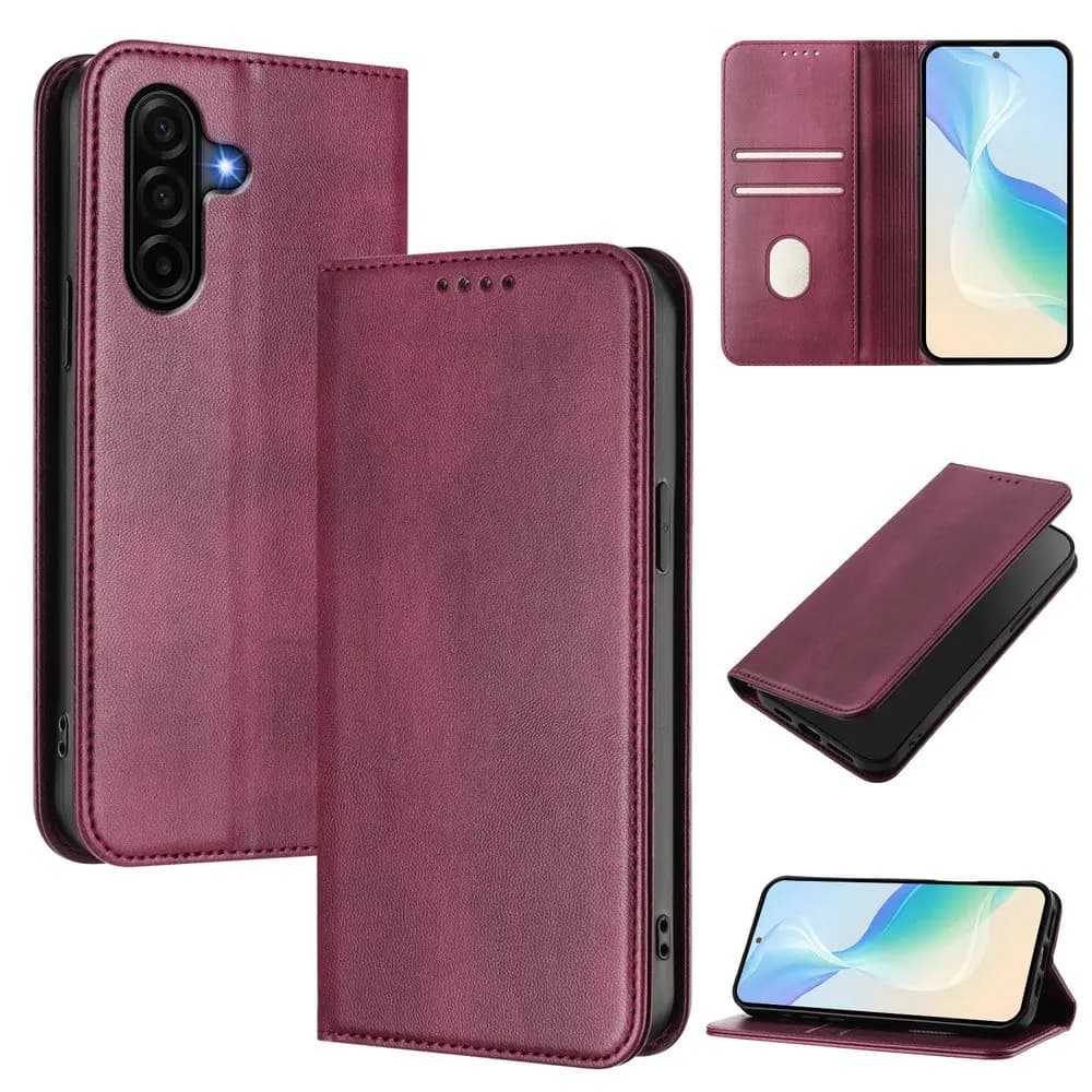 Custodia a libro magnetica in pelle RFID per Samsung A57 A37 A17 A07 5G 4G, Cover a portafoglio per Samsung Galaxy A17 A57 A37 A17 A07