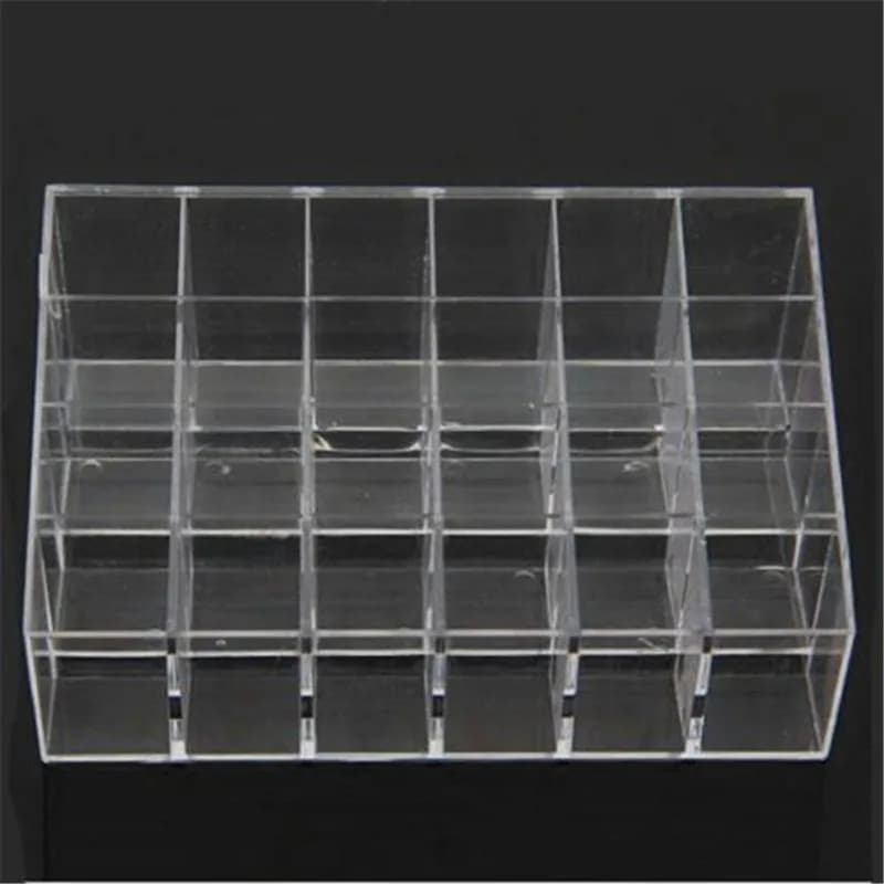 Espositore per Rossetti, Organizzatore Cosmetici, Porta Gioielli, Espositore Trasparente a 40 Scomparti per Trucchi