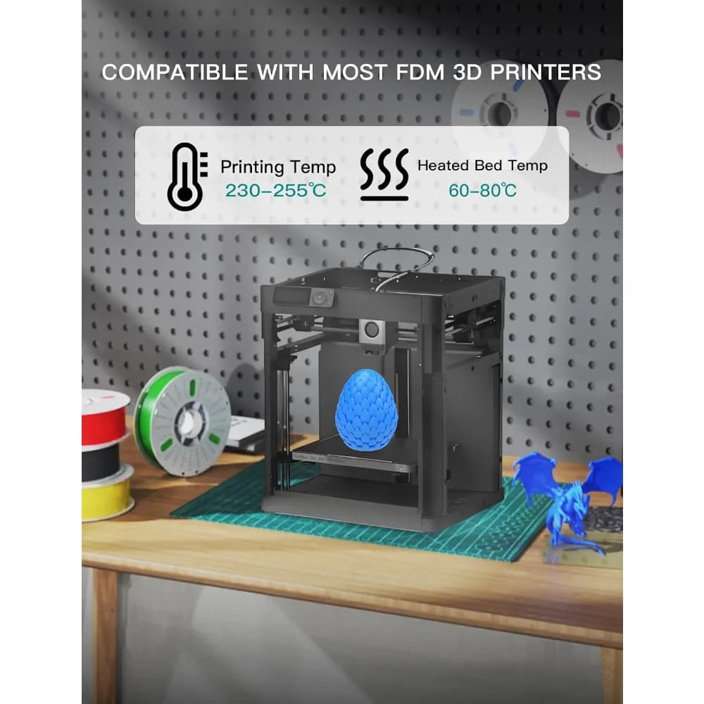 PETG 3d Printer Filament 1.75mm High Precision Durable Moisture-Proof Strong Filament Mith Better Flow Dimensional