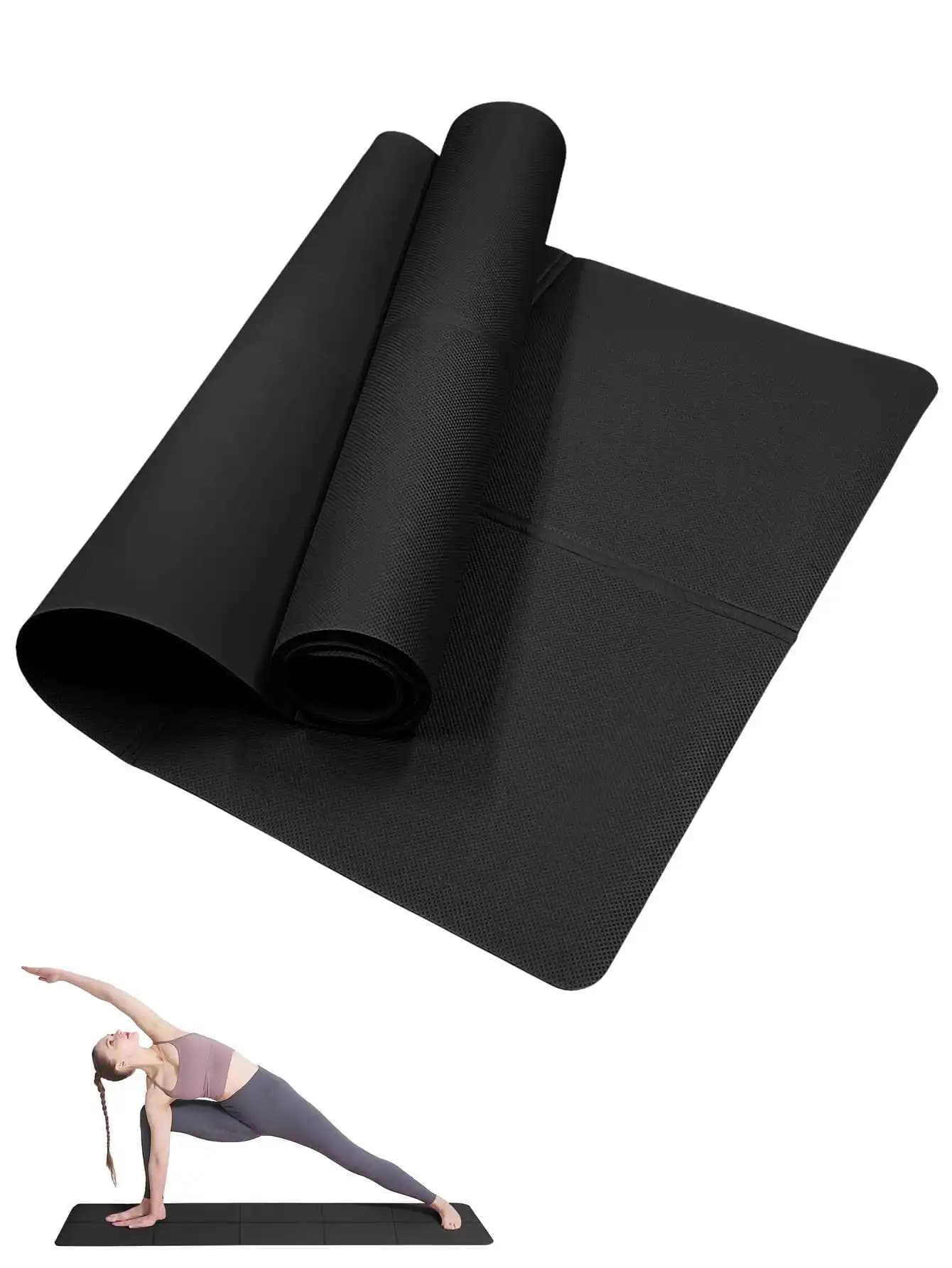 Foldable Yoga Mat Foldable EVA Foldable Fitness Exercise Mat Eco-friendly Black Thickness 3/4/6 mm for yoga floor workouts