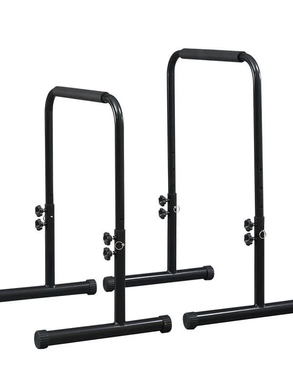 Arm with horizontal bar structure divided for interior, bending and extension of arm, fitness equipment double bar pull-up with Russian support