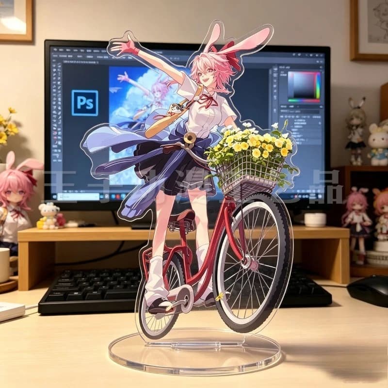 Honkai: Star Rail Game Peripherals Evanescia Figure Acrylic Stand Evanescia Figurine Standing Plate Decoration Collection Toys