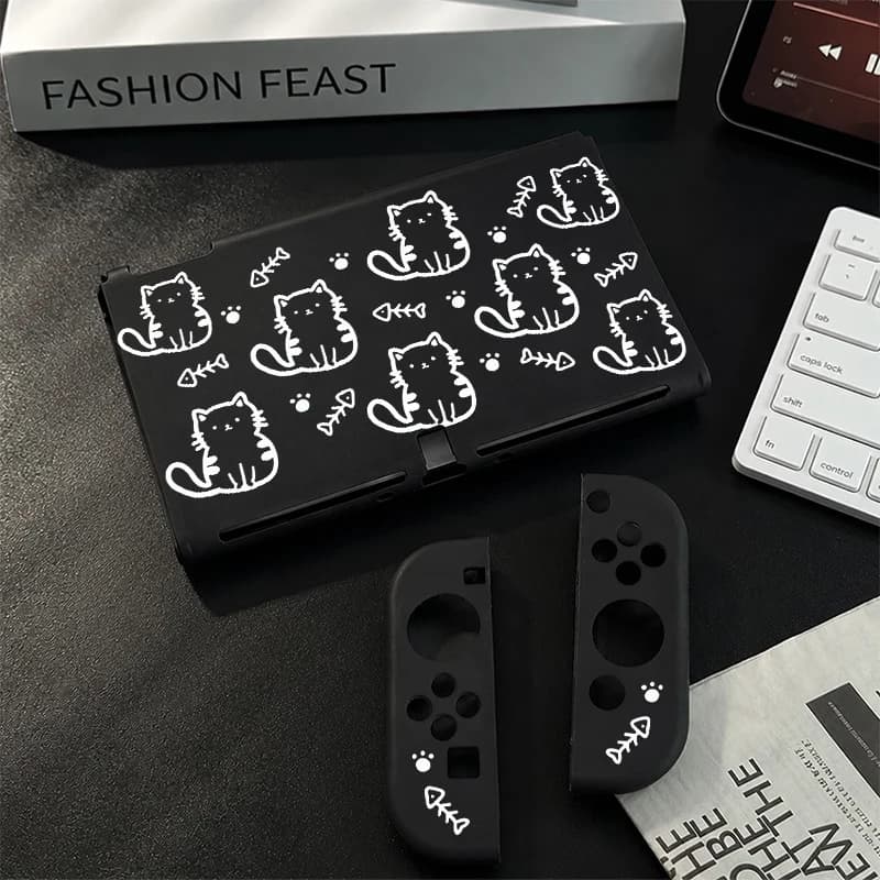 Split-type protective case Detachable Joy-Con Sweat Slip-Resistant Controller Case for Nintendo Switch OLED Dockable Cover
